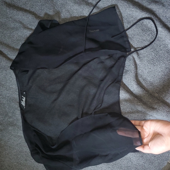 Cropped Sheer top - Picture 1 of 3